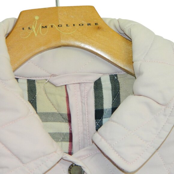 Burberry Authentic Pink Quilted Snap Closing Buttons Lining Jacket - Size Large - Picture 11 of 16